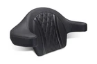 Mustang Deluxe King Tour Pak Backrest Diamond Gunmetal Stitch #88430GM New. Price: $445.00.