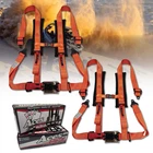Polaris Rzr 4 Point Harness (pair) Orange - Universal Fit Latch & Link Buckle New. Price: $109.99.