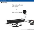 Polaris Oem Adventure Trailer + Magnum Otter Pro Sled - 2890661/2890066 Used. Price: $1154.99.